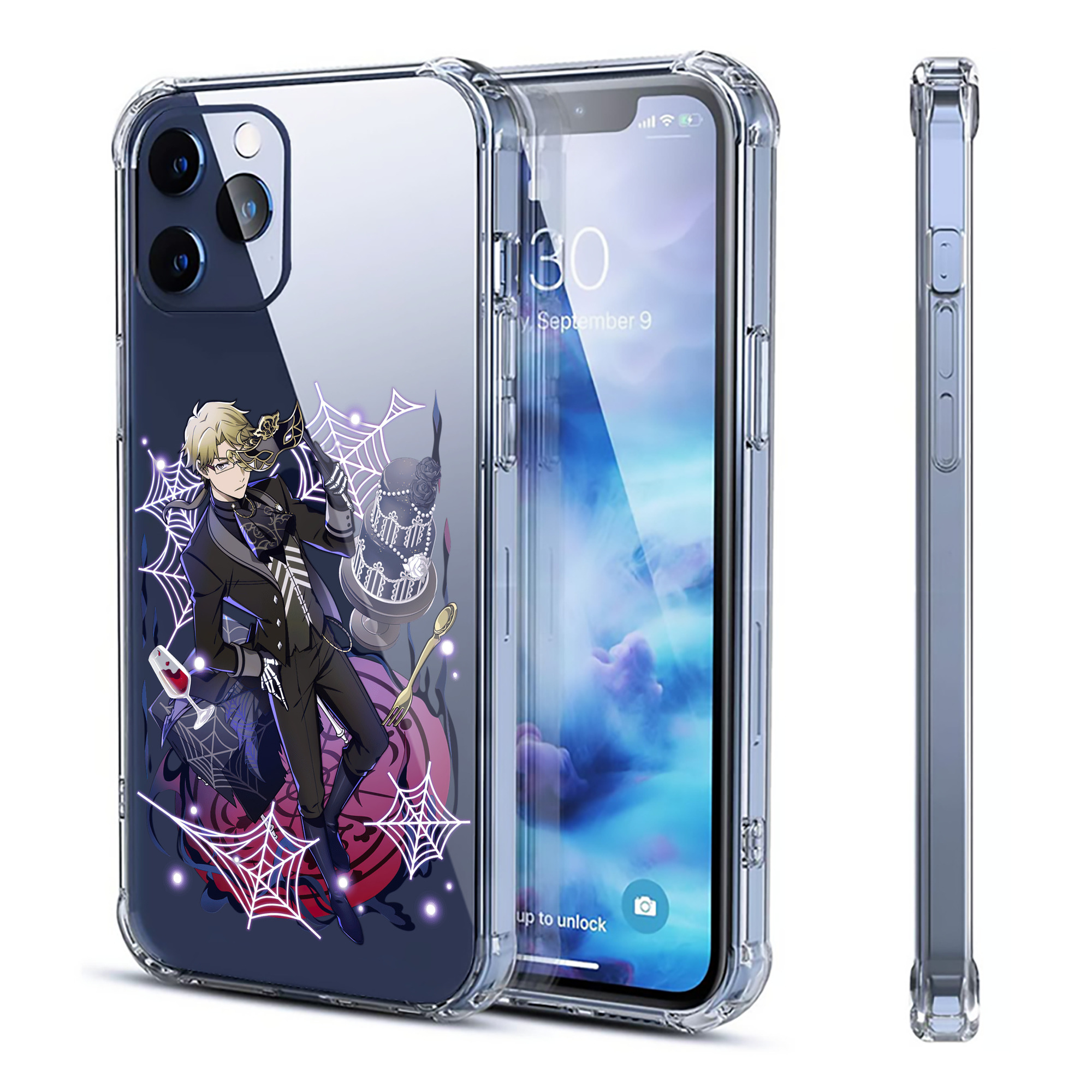 （画像用） 文豪ストレイドッグス Bungo Stray Dogs 【iPhone 12シリーズ対応】透明スマホケース（クリアソフトケース）